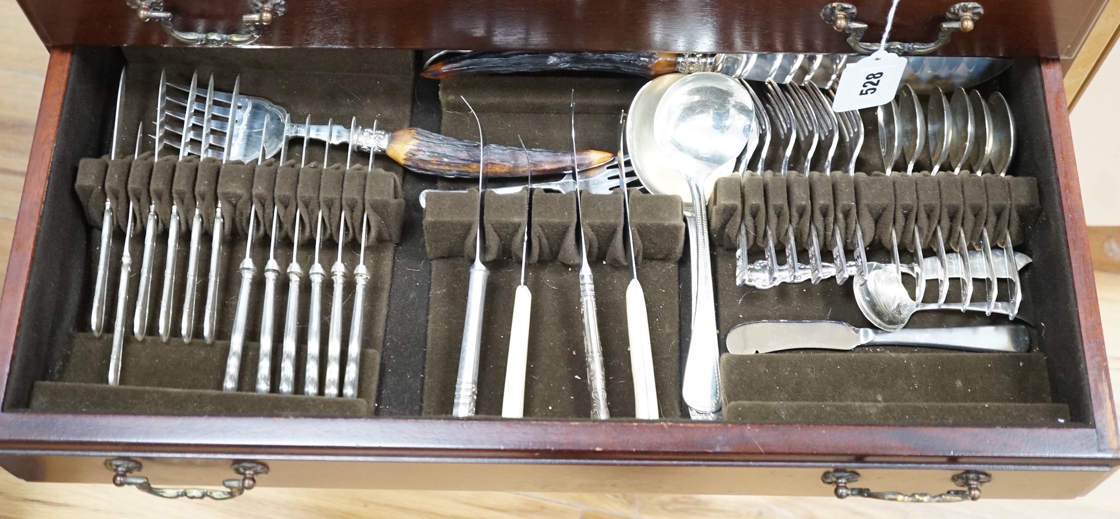 A table canteen of assorted plated cutlery and flatware - Image 2 of 2