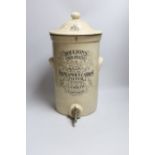 A Doulton’s Lambeth London, new patent Manganous Carbon filter stoneware purifier, 45cms high