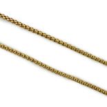 A modern 750 yellow metal chain, 48cm, 7.5 grams.