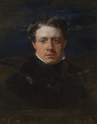 Circle of Sir Thomas Lawrence (1769-1830), oil on canvas, Portrait of a gentleman, 24 x 20cm