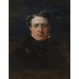 Circle of Sir Thomas Lawrence (1769-1830), oil on canvas, Portrait of a gentleman, 24 x 20cm