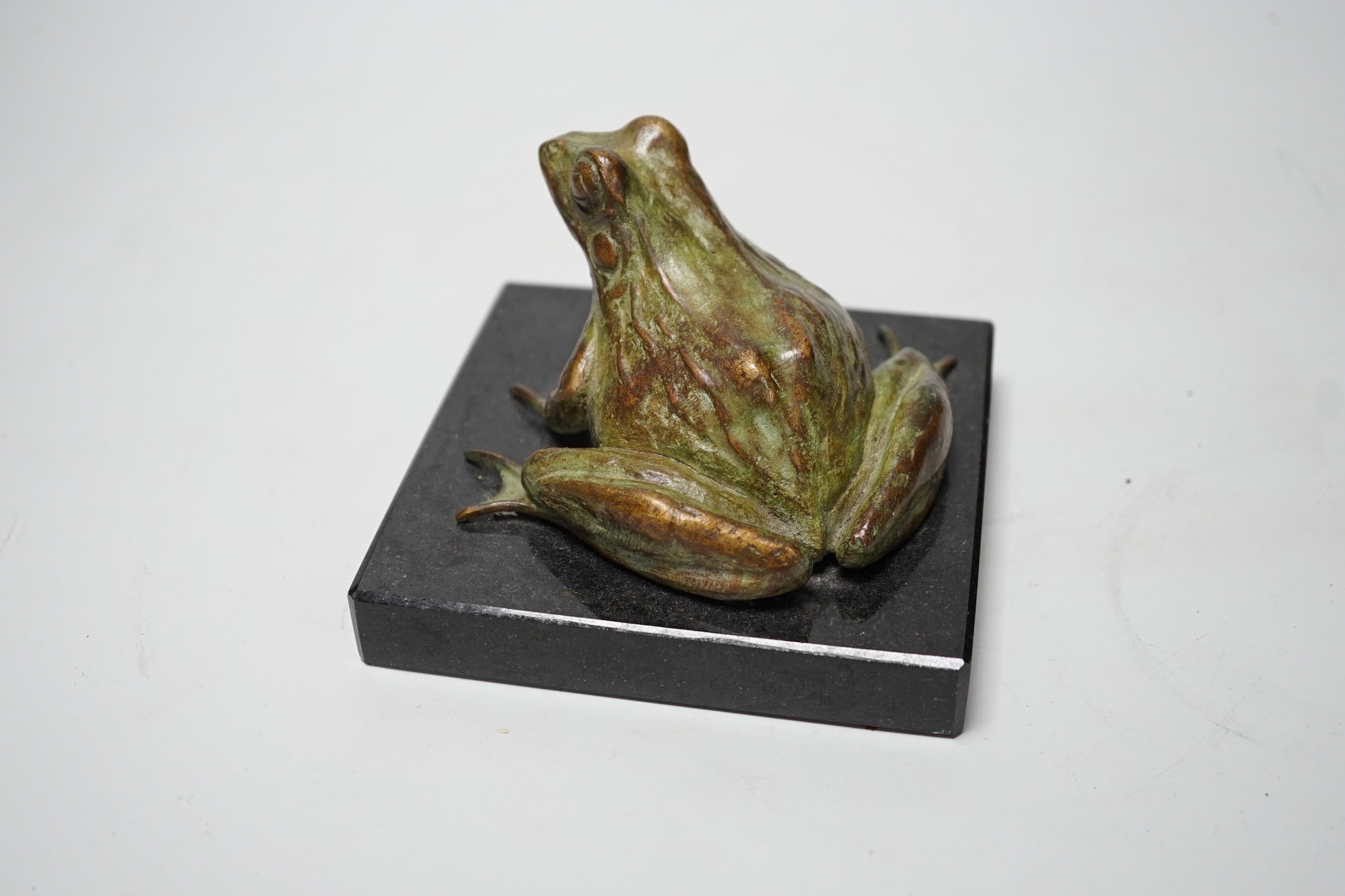 A Camilla Le May limited edition common rider frog bronze, model 5/9, 8cm tall - Image 2 of 3