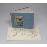 Autographs - Don Bradman and 1948 cricketers, golfers, tennis players and Carry On actors, Sean