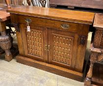 A Regency style mahogany chiffonier, width 105cm, depth 39cm, height 85cm