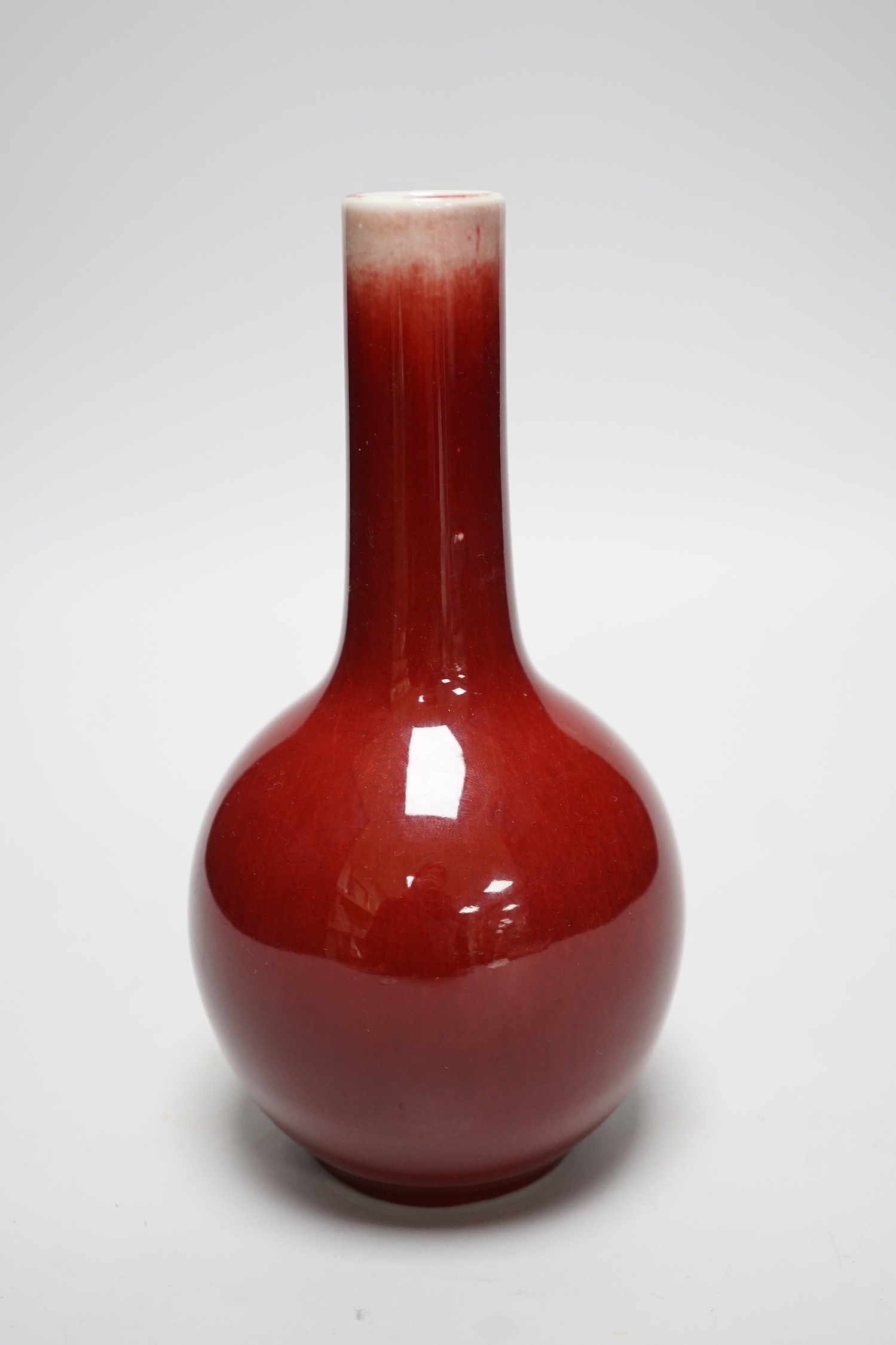 A Chinese sang de boeuf vase, 19.5cms high - Image 2 of 7