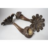 A pair of Regency wall sconces, 31cms wide