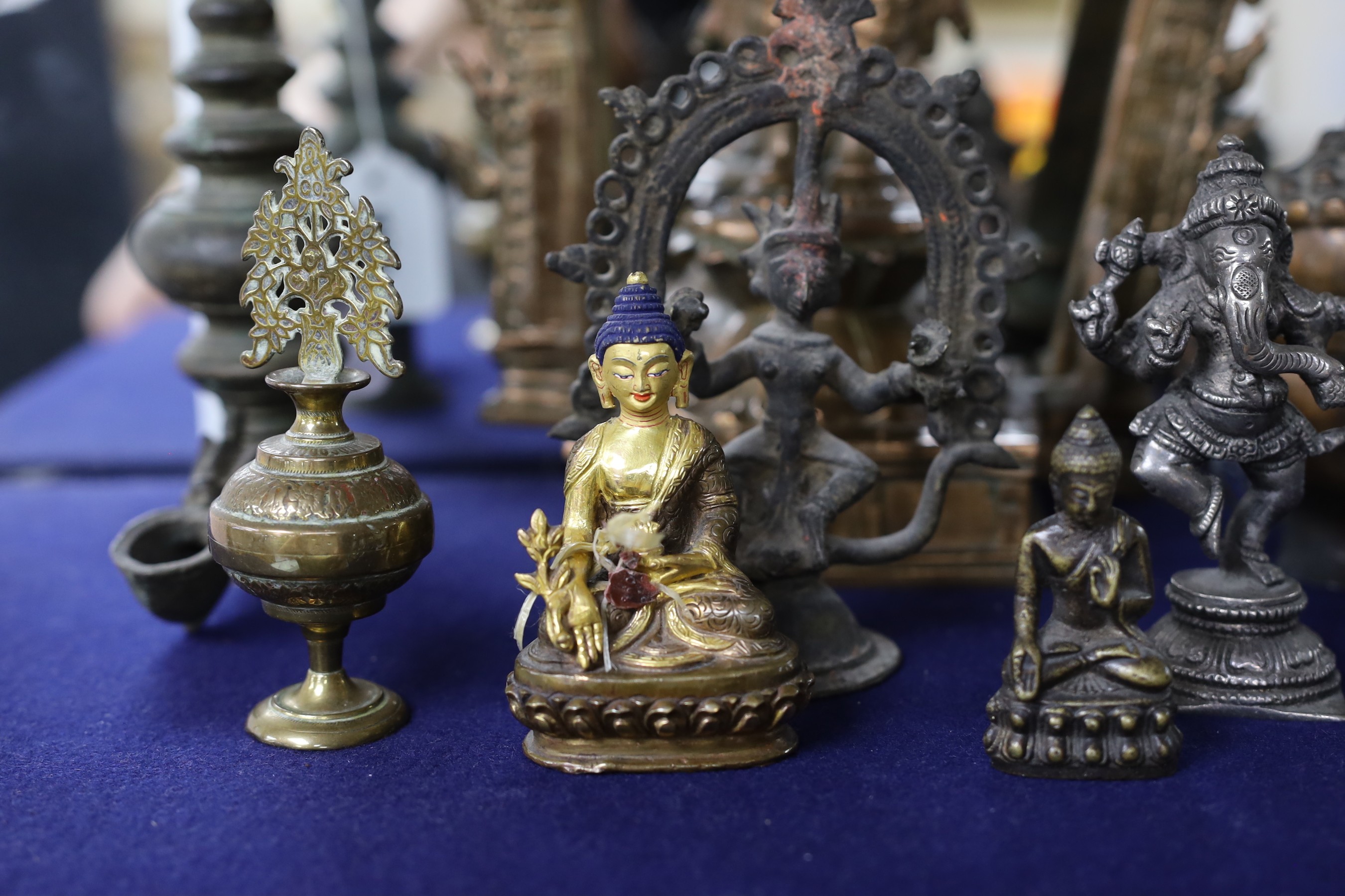 A collection of Tibetan Buddha's, deities etc - Image 3 of 4