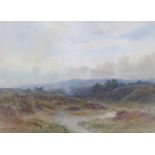 Joseph Powell (1876-1981), watercolour, 'Leith Hill, Surrey', signed, 26 x 36cm