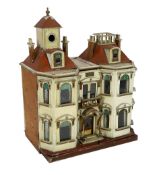 ‘Kits Coty House': An important G. & J. Lines furnished dolls’ house, dated 1912, modelled as