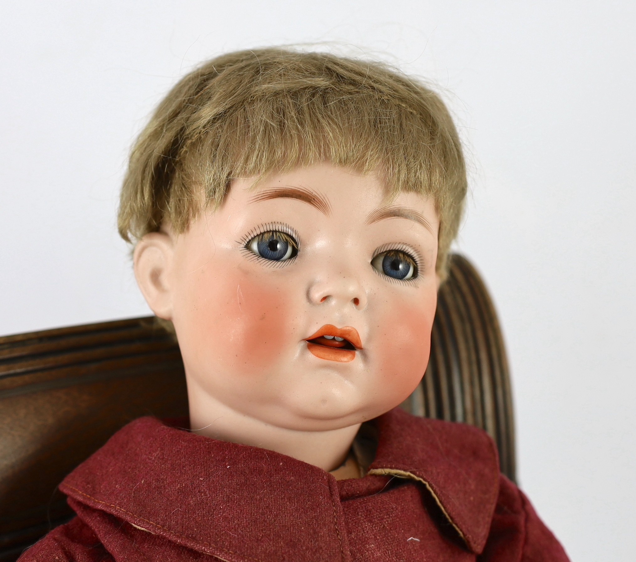 A Kammer & Reinhardt / Simon & Halbig bisque character doll, German, circa 1912, impressed 121 50, - Image 2 of 2