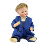 A Kammer & Reinhardt / Simon & Halbig bisque character doll, German, circa 1911, impressed 115/A 38,