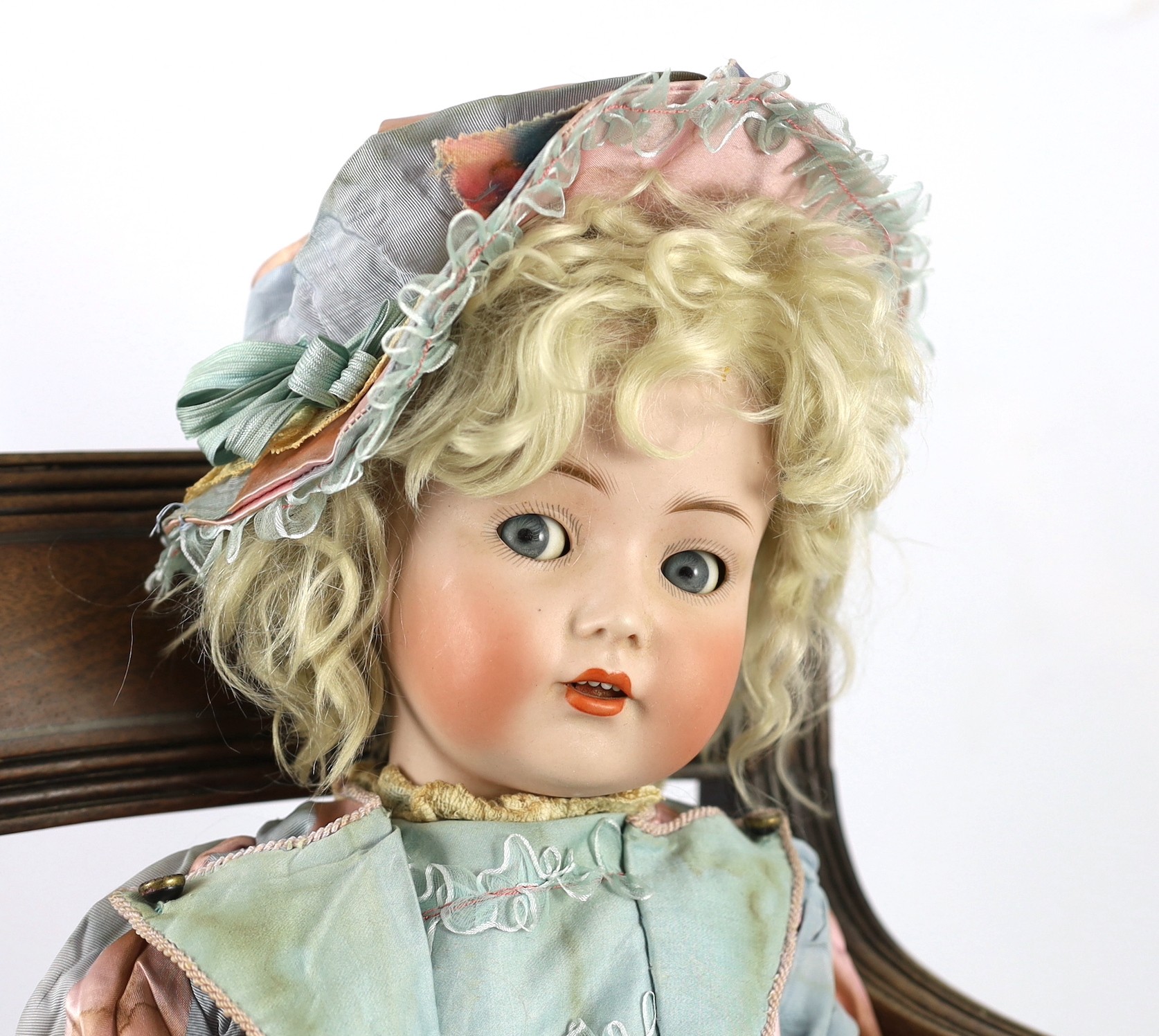 A Kammer & Reinhardt / Simon & Halbig bisque character doll, German, circa 1911, impressed 117n - Image 2 of 2