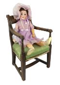 An Alt, Beck & Gottschalck bisque doll, German, circa 1912, impressed 1364 3 11, with open mouth and