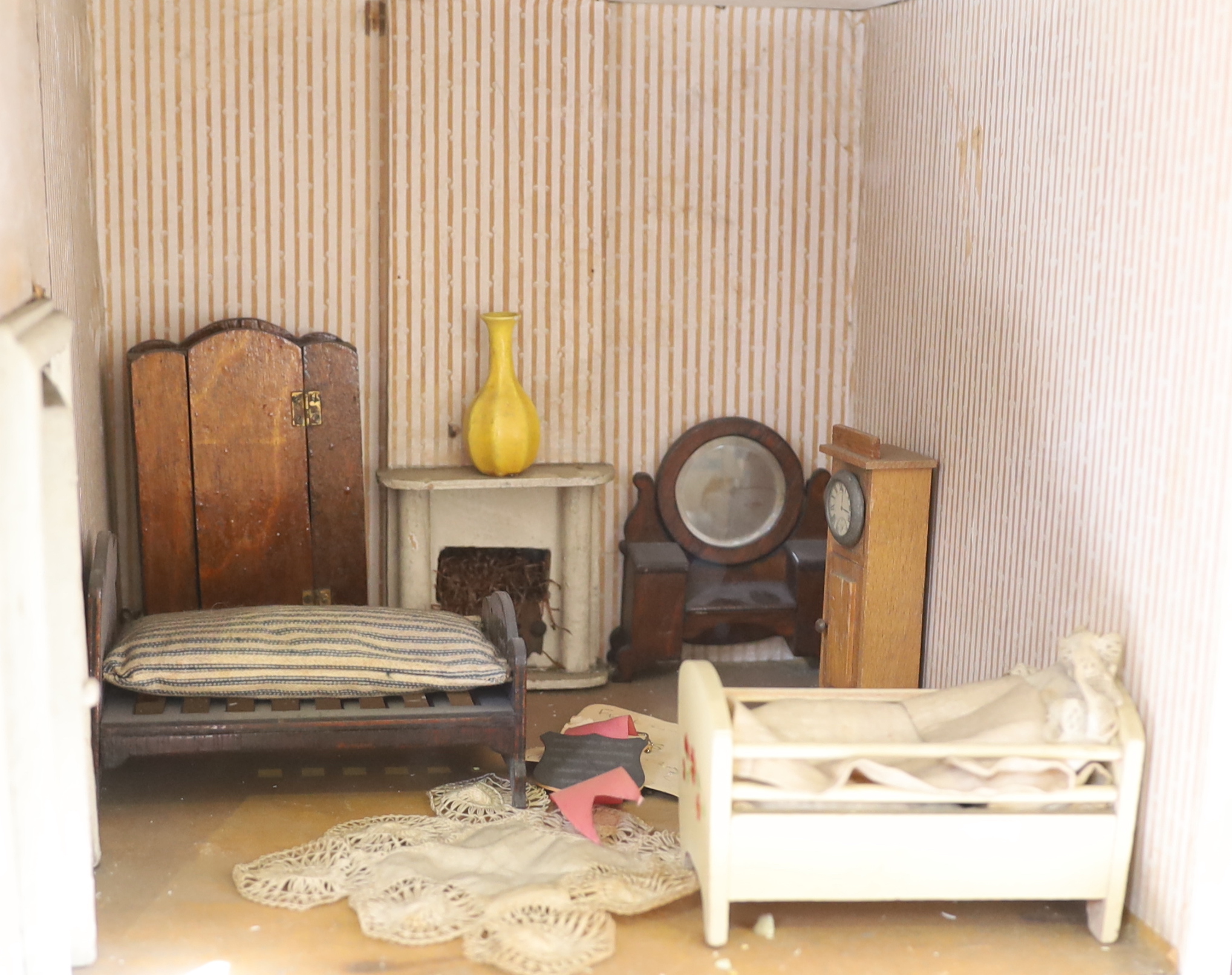 ‘Kits Coty House': An important G. & J. Lines furnished dolls’ house, dated 1912, modelled as - Image 6 of 7