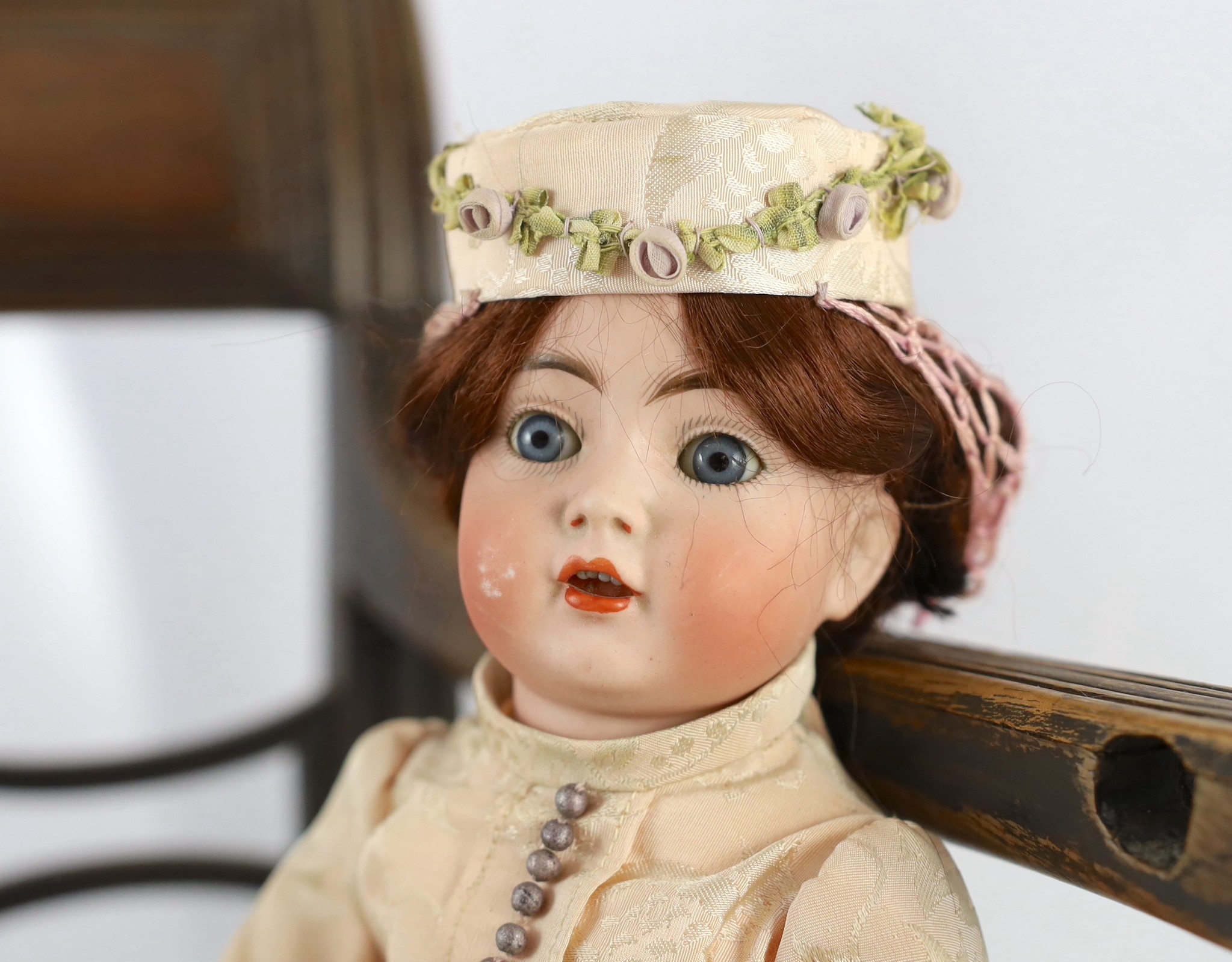 A Kammer & Reinhardt / Simon & Halbig bisque character doll, German, circa 1911, impressed 117n - Image 2 of 2