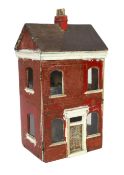 ‘Queens Lynn House’. A late 19th century home-made dolls' house, and contents