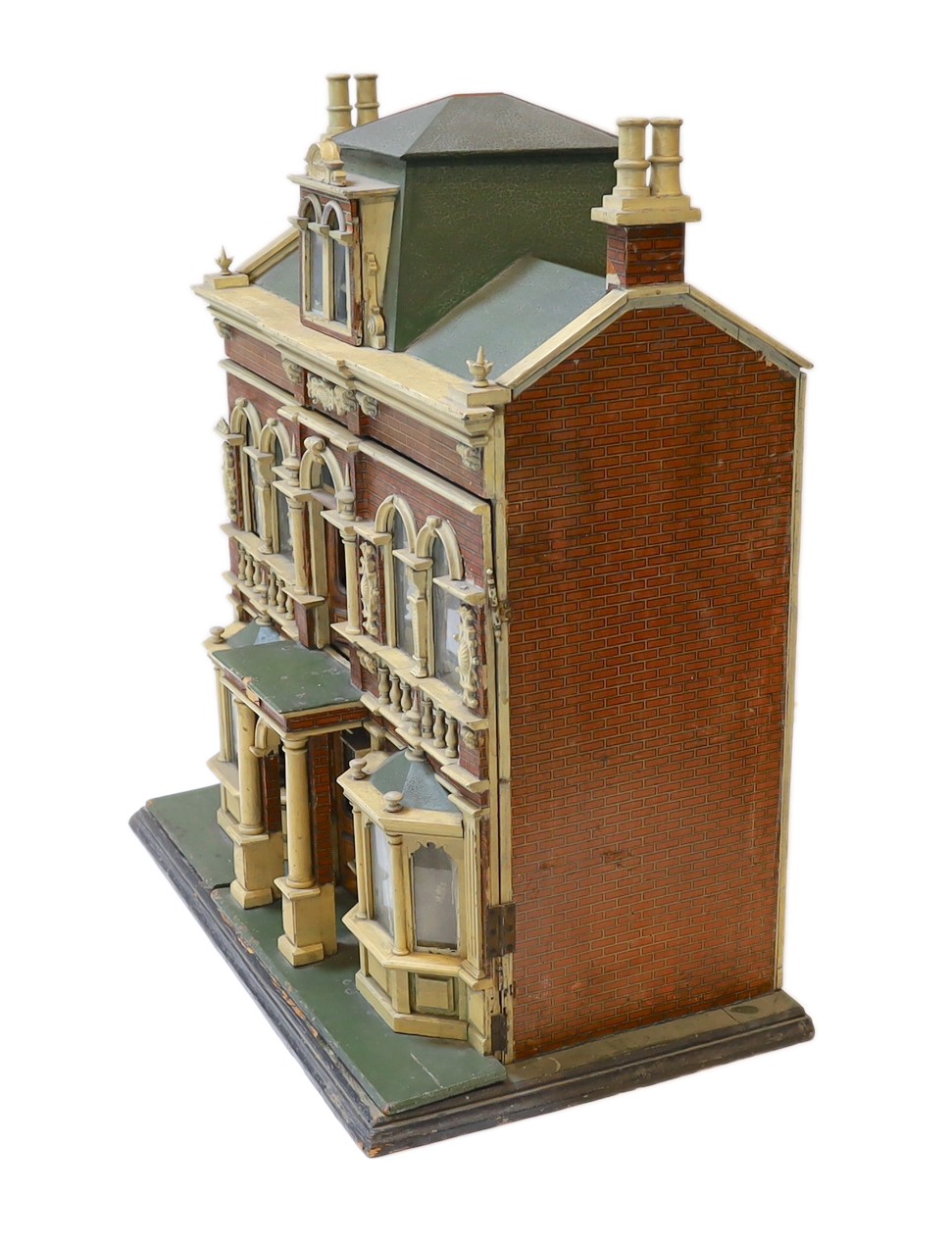 A Moritz Gottschalk furnished dolls’ house, circa 1885, elaborately made as a grand double-fronted - Image 4 of 16