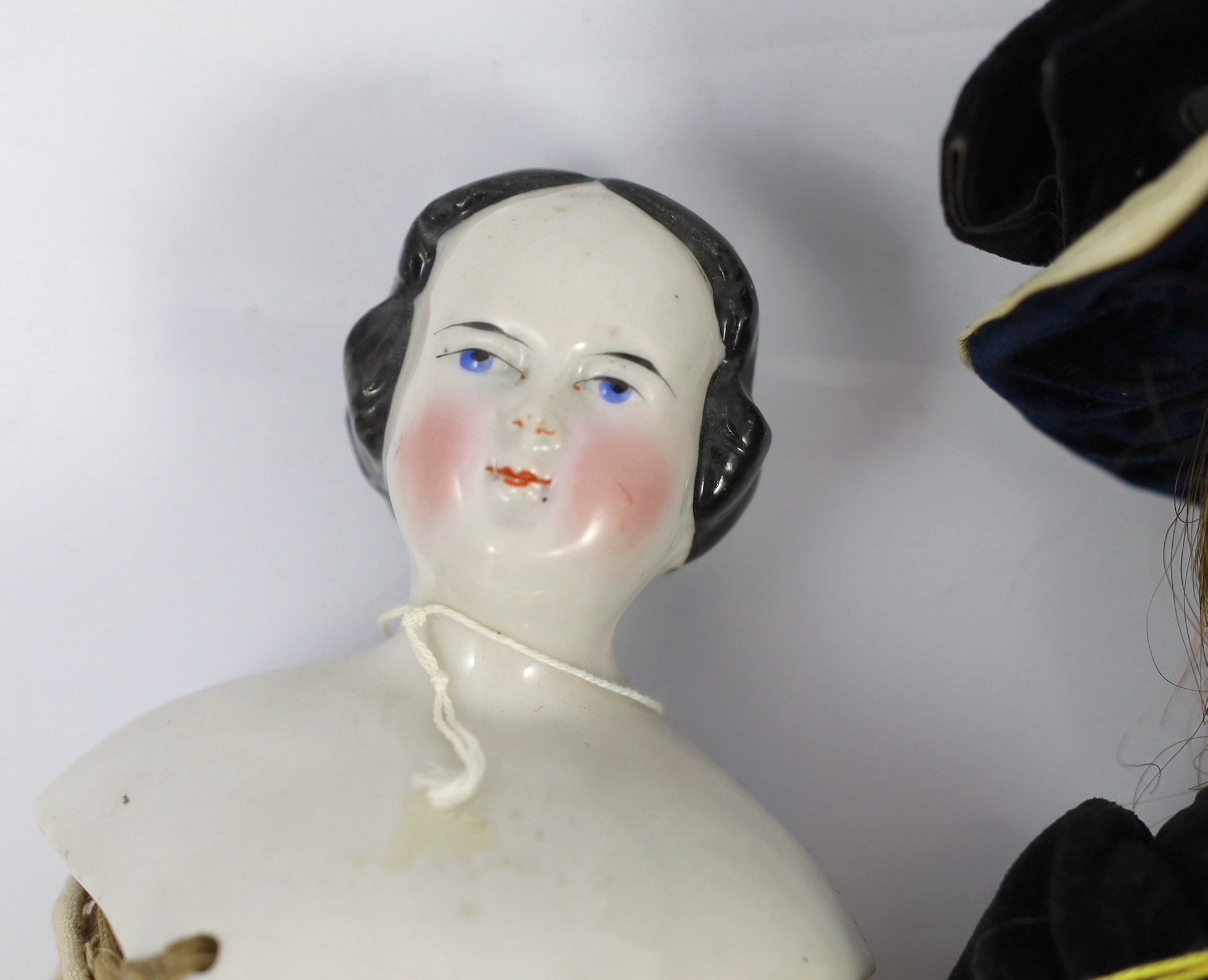 A Max Oscar Arnold Welsch bisque doll, German, circa 1920, impressed 150 0, with open mouth and - Image 2 of 4