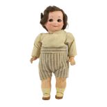 An Armand Marseille bisque character doll, German, circa 1925, impressed 253 Nobbi Kid Reg. US