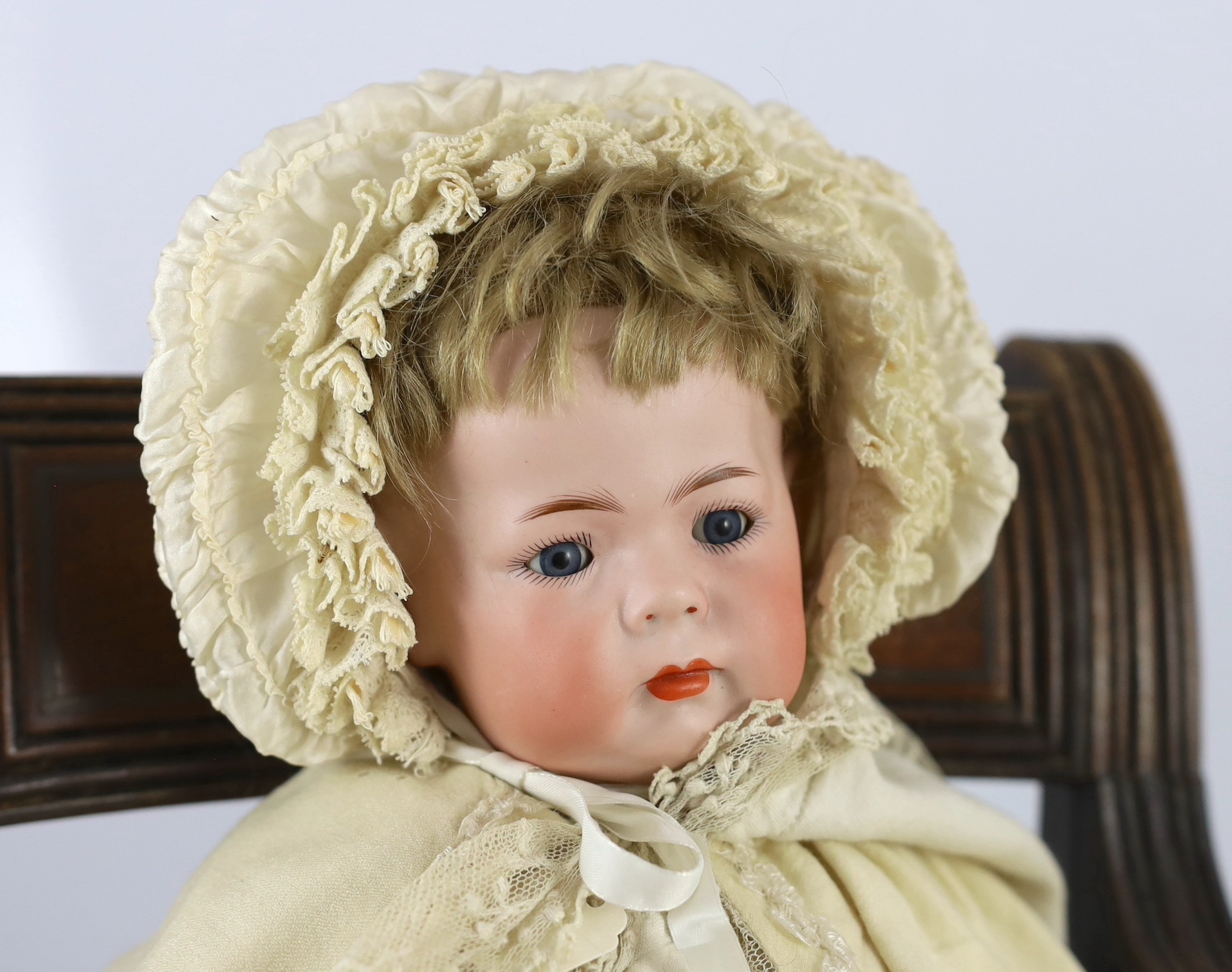 A Kammer & Reinhardt / Simon & Halbig bisque character doll, German, circa 1911, impressed 115/A 42, - Image 2 of 4