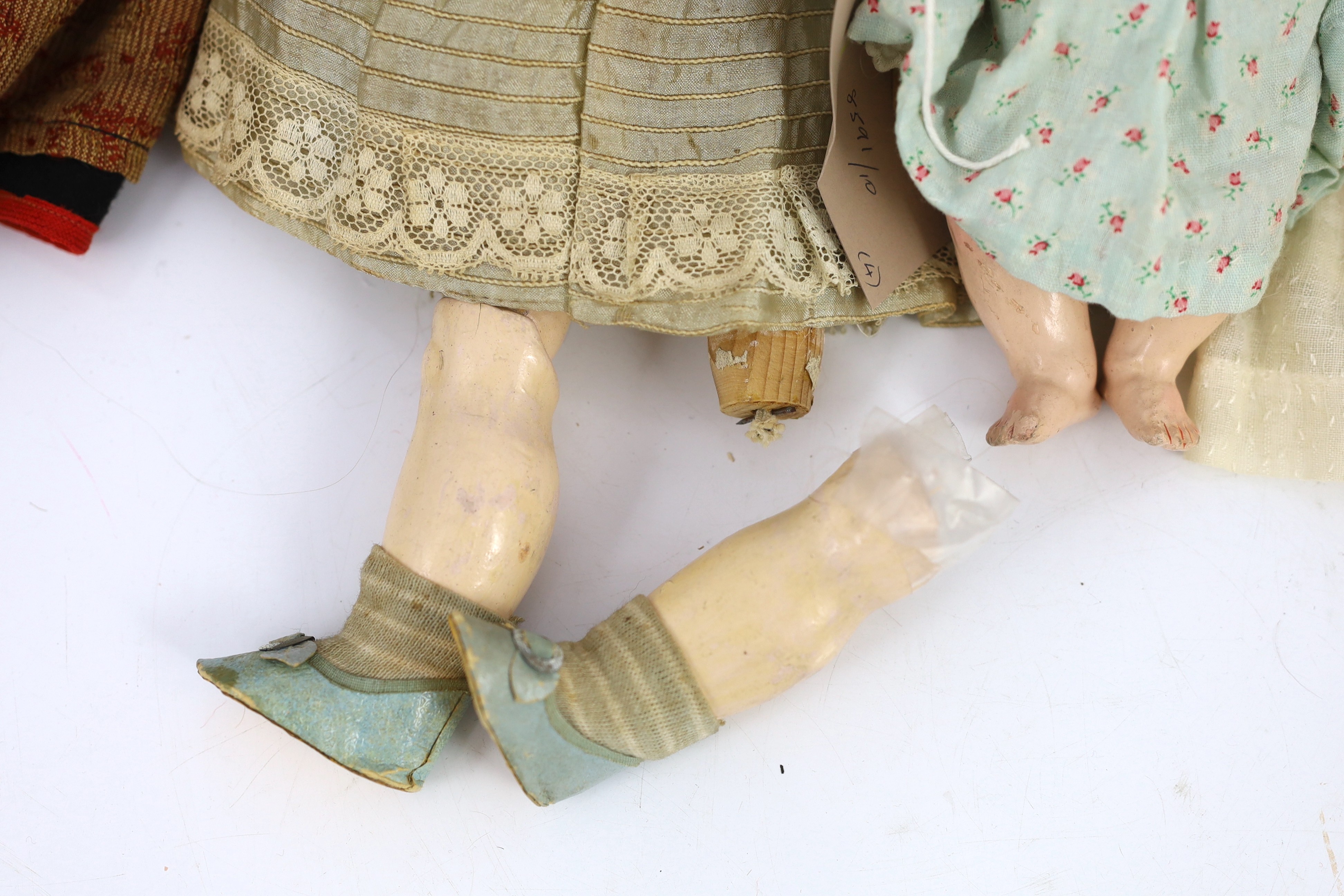 An Armand Marseille bisque doll, German, circa 1912, impressed 390n A. 1½ M. with open mouth and - Image 5 of 5