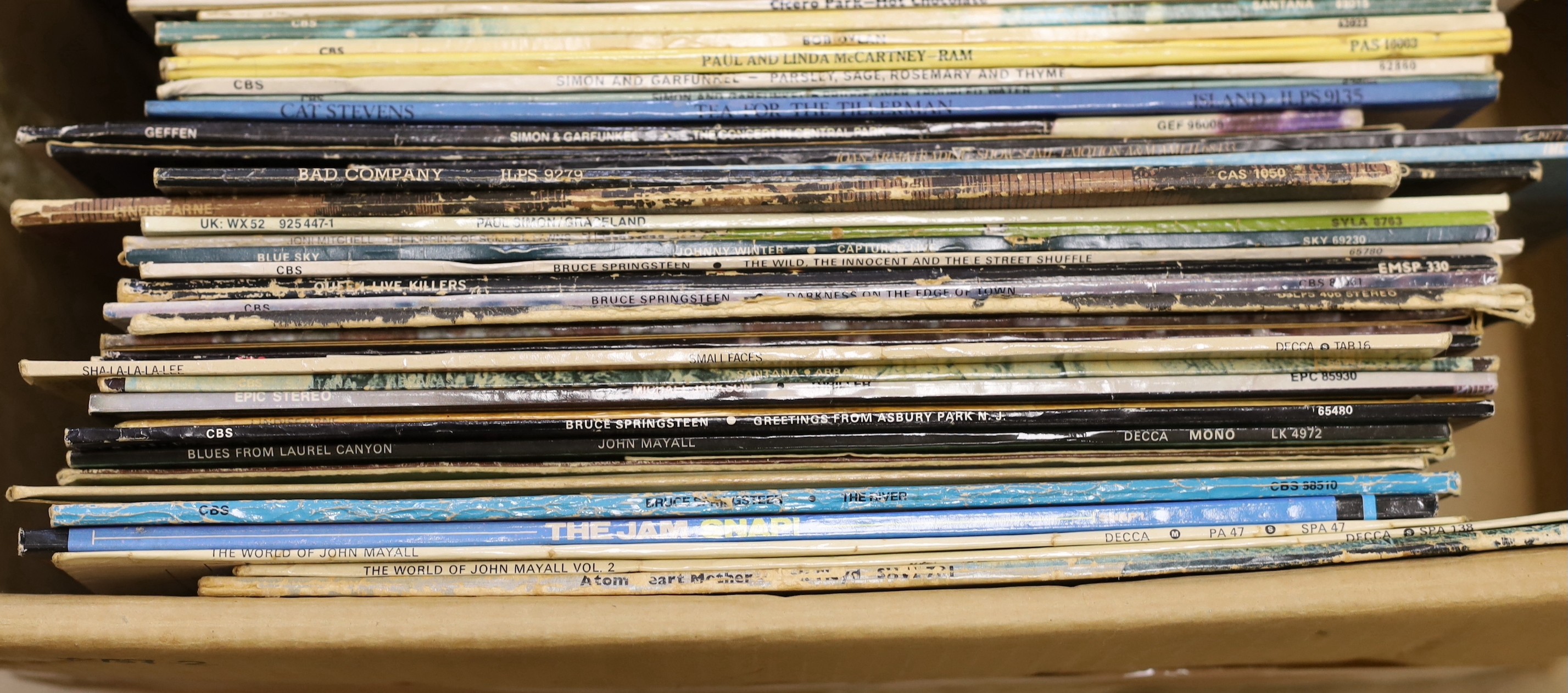 A box of 52 mixed rock and pop LP’s to include Cream, Small Faces, The Jam etc. - Image 4 of 4