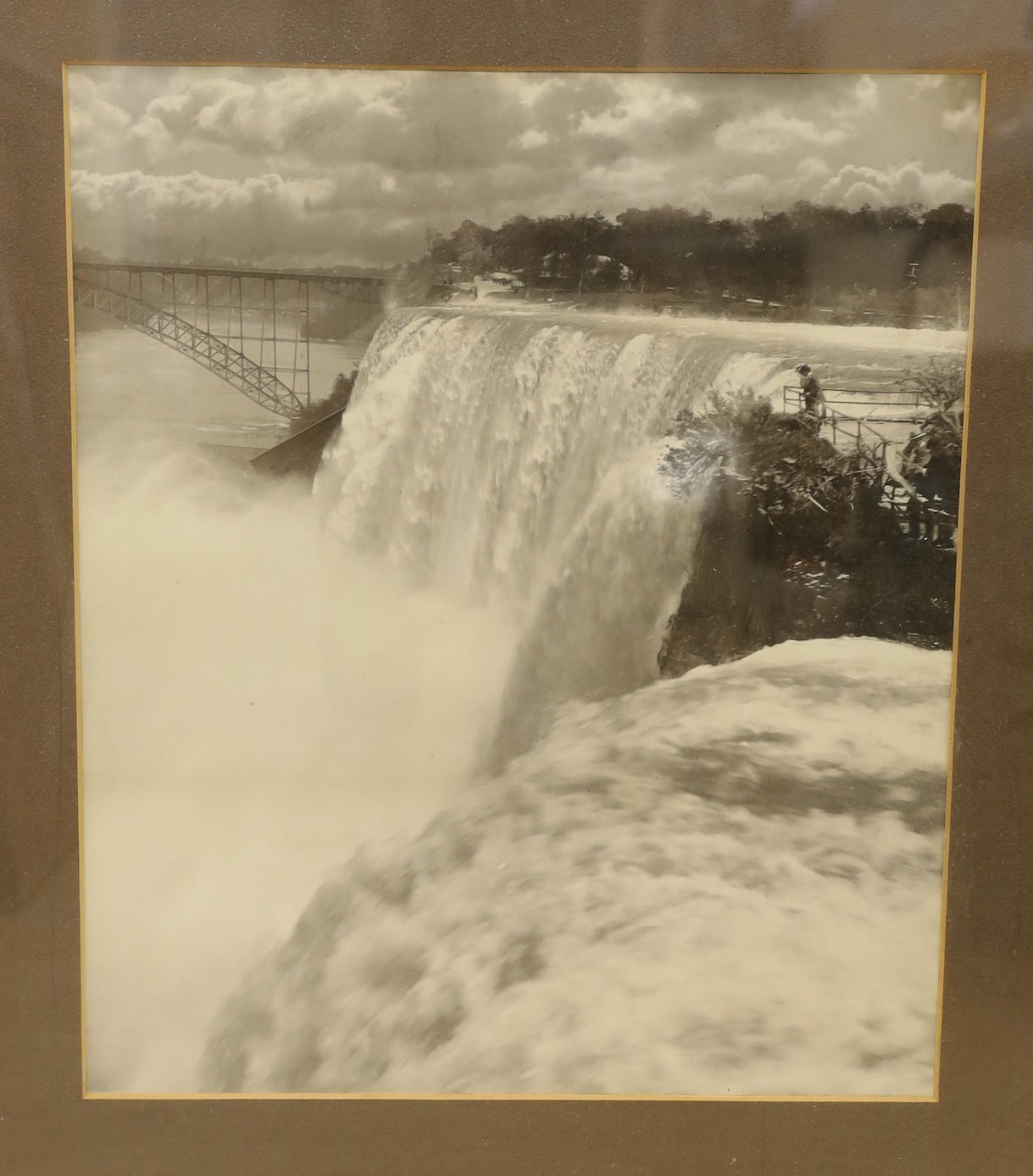 Three large format albumen print photographs comprising George Barker (1844-1894), Niagara Falls, 48 - Image 2 of 4