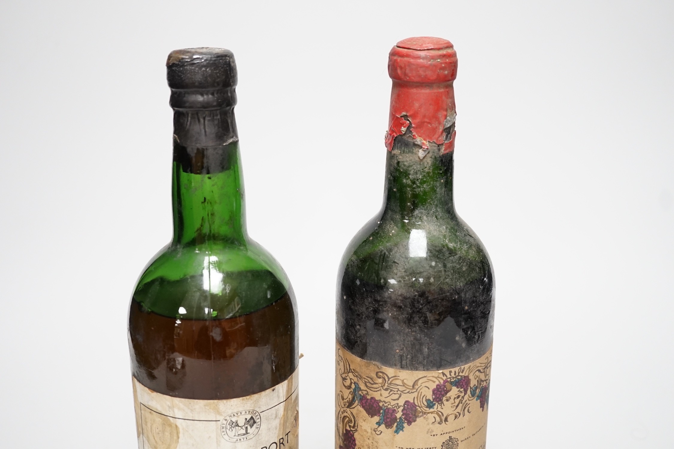 A bottle of Army and Navy stores 1960 vintage port and a bottle of Chateau Calon-Segur 1962 - Image 5 of 5