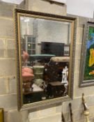 A modern gilt framed rectangular framed wall mirror, width 71cm, height 100cm