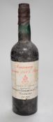 A bottle of Centenary Solera 1845 Bual, produce of Madeira, shipped by Cossart, Gordon & Ca. Lda.