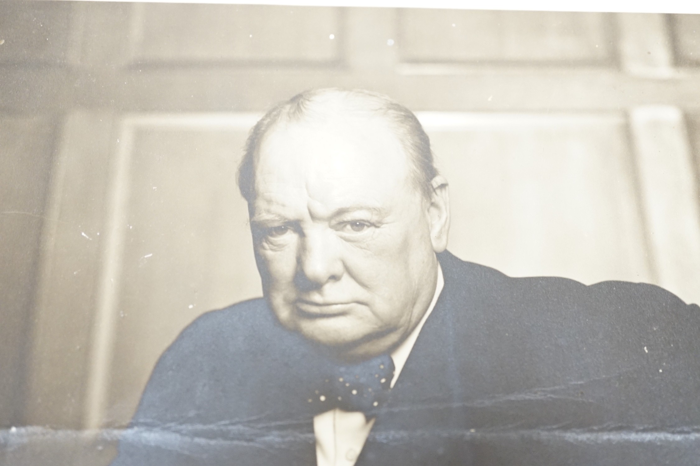 Yousuf Karsh, Ottawa, photo of Winston S. Churchill, signed by photographer - Image 3 of 4
