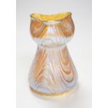 A Loetz iridescent glass vase, 14cm