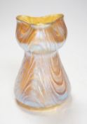 A Loetz iridescent glass vase, 14cm