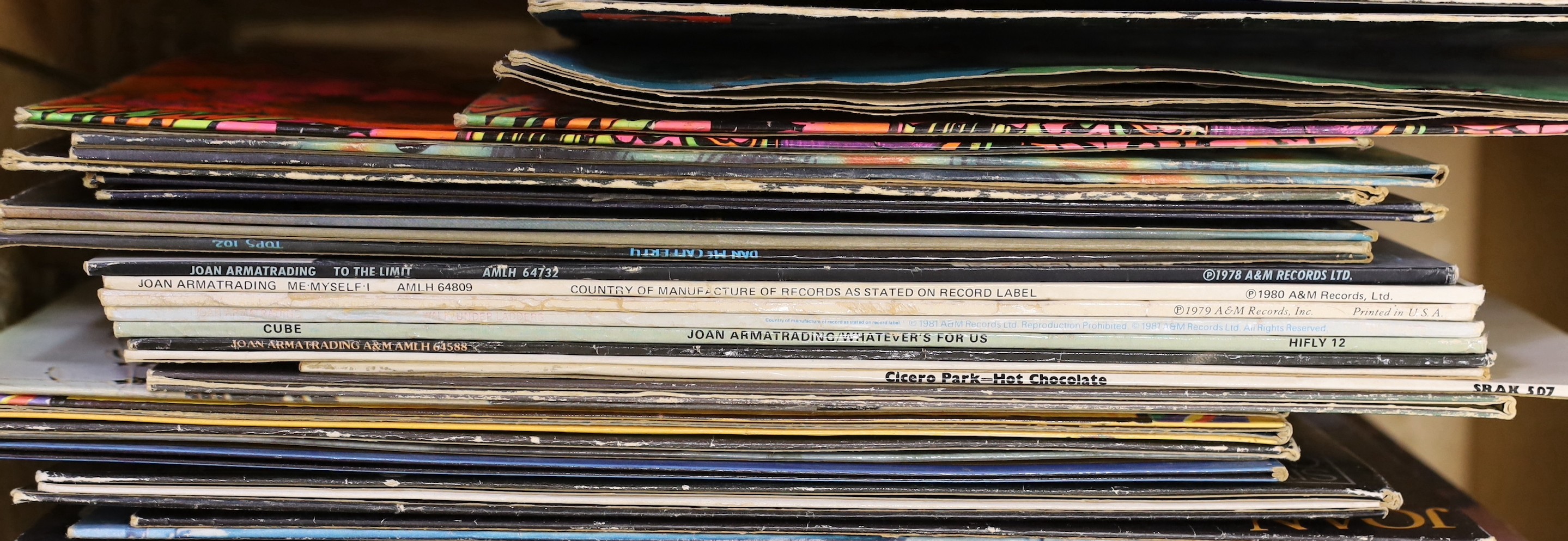 A box of 52 mixed rock and pop LP’s to include Cream, Small Faces, The Jam etc. - Image 2 of 4