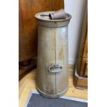 A vintage milk churn, height 86cm