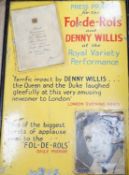 Two enamelled metal ‘Royal Variety’ advertisement posters, 78cms high x 53cms wide
