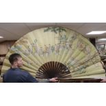 A large unusual Japanese fan