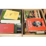 ° ° Books relating to fly fishing and gun dogs (two boxes)