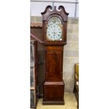 An early 19th century North Country mahogany eight day longcase clock marked Godfrey, Nantwich,