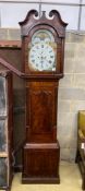 An early 19th century North Country mahogany eight day longcase clock marked Godfrey, Nantwich,