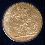 A Victoria gold sovereign 1876