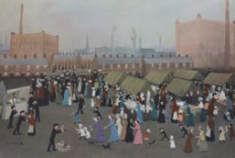 Helen Bradley (1900-1979), limited edition print, 'Miss Carter goes to Market', signed in pencil, 49