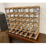 A modern 30 bottle wine rack