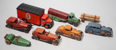 Five pre-war Tootsie toys and others