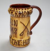 A Dicker slipware tankard ‘Malines-Termonde Louvain Rheims 1914 Never Forget the Huns’, 17cm