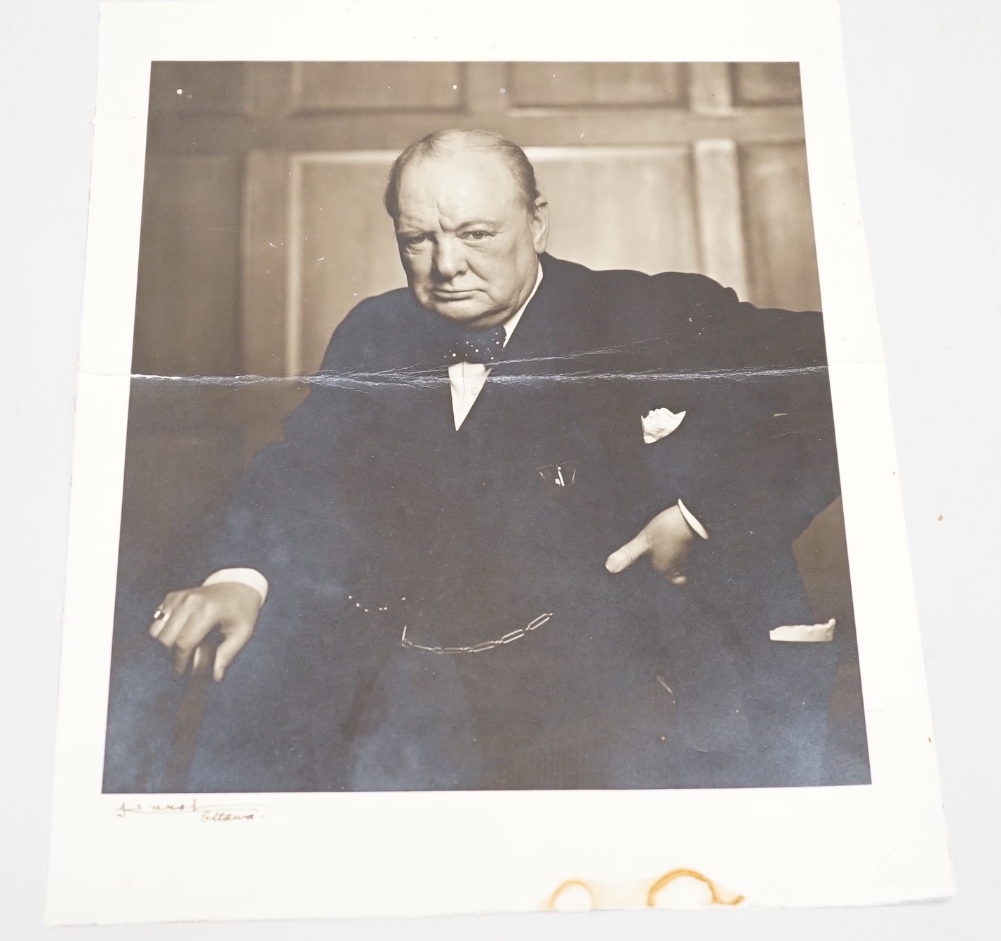 Yousuf Karsh, Ottawa, photo of Winston S. Churchill, signed by photographer