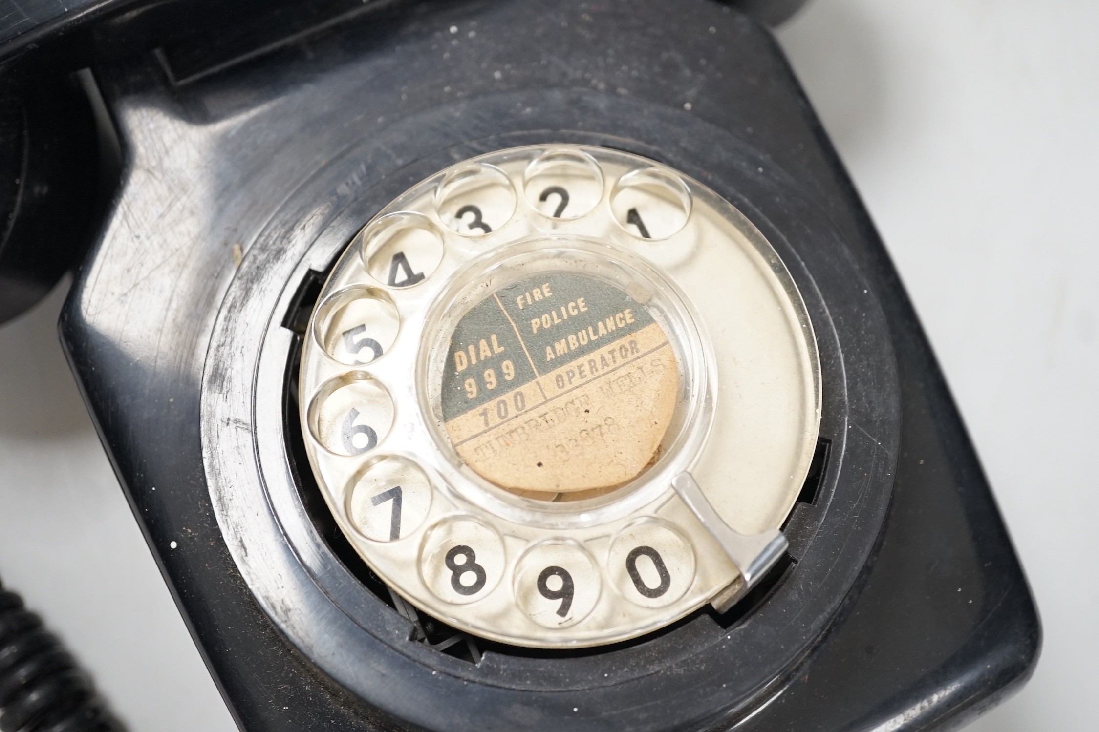 A black Bakelite telephone - Image 2 of 3