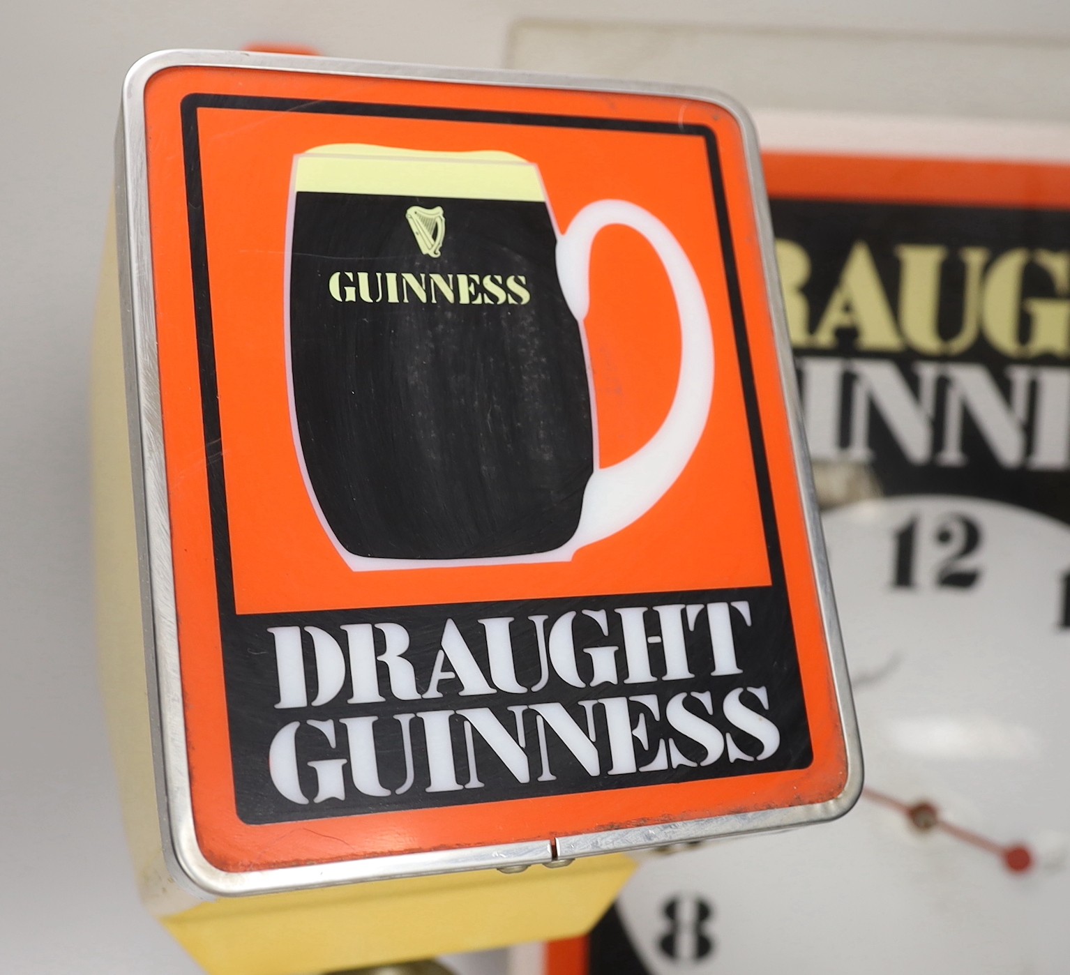 A rare Guinness bar dispenser and a Guinness wall clock - Image 2 of 3