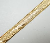 A modern Italian 14kt bracelet, 17cm, 11.3 grams.
