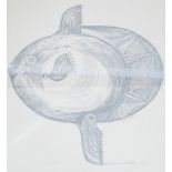 Aldemir Martins (Brazilian, 1922-2006), woodcut, 'Sun fish', signed and dated 1960, 534/1000, 46 x